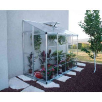 Serre Adossée Murale Polycarbonate Alu Canopia 2,9 m² Argent