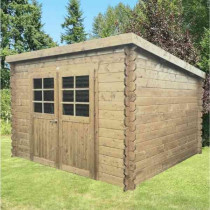 Abri de jardin bois autoclave SOLID modèle RIOM 298x238cm
