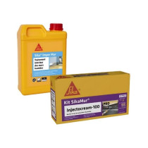 Lot SikaMur InjectoCream-100 5m + Sika Imper Mur 2L