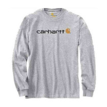 T-Shirt Carhartt Core Logo L/S 104107 Heather Grey