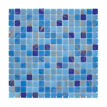 Mosaïque Bleue Nobilis Nylon PDV30, Plaque 32,7 x 32,7 x 0,38 cm