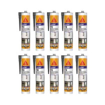 Mastic Silicone Menuiserie Vitrage SikaSeal-110 Anthracite 12x300ml