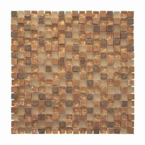 Mosaïque Verre et Pierre Atlantide AN19, Plaque 30,5 x 30,5 x 0,8 cm