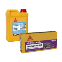 Lot SikaMur InjectoCream-100 20m + Sika Imper Mur 2L
