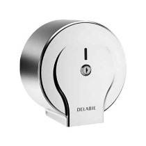 Distributeur de Papier WC Jumbo Delabie 200 m Inox Poli Satiné 2902