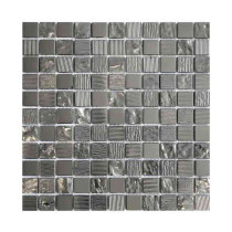 Mosaïque Chrome en Verre 3649, Plaque 30,5 x 30,5 x 0,8 cm
