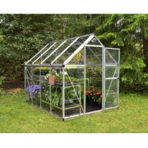 Serre de Jardin Polycarbonate Aluminium Canopia Harmony 4,4 m² Argent