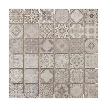 Mosaïque Rabat Travertin Décoré TR05, Plaque 30,5 x 30,5 x 1 cm