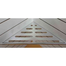 Etagère de Douche Aluminium angle 90° 170x340mm Chrome Brillant