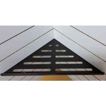 Etagère de Douche Aluminium angle 90° 170x340mm Noir Mat