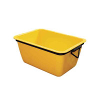 Bac à Gacher pour Mortier Jaune 200 litres 92x62x46 cm