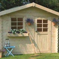 Abri de jardin bois autoclave SOLID modèle SOLOGNE 298x298 cm 