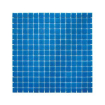 Mosaïque Bleue Décoration Nylon PDV64, Plaque 32,7 x 32,7 x 0,38 cm