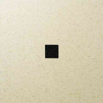 Dalle Marlux Fiorentina 40 x 40 x 3,6 cm couleur Beige uni avec 1 cabochon, le M2
