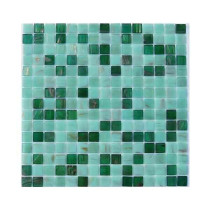 Mosaïque Verte Nobilis Nylon PDV28, Plaque 32,7 x 32,7 x 0,38 cm