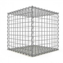 Gabion 100x100x100 cm fil 4mm maille 5x5 cm 5 faces sans 1 côté