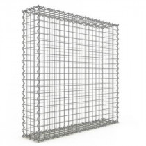 Gabion 100x100x20 cm fil 4mm maille 5x5 cm 5 faces sans dessous