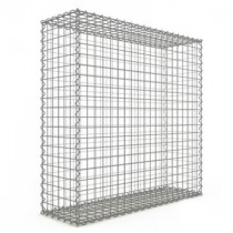 Gabion 100x100x30 cm fil 4mm maille 5x5 cm 5 faces sans 1 côté