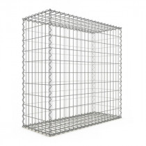 Gabion 100x100x40 cm fil 4 mm maille 5x10 et 10x10 cm 4 faces