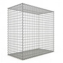 Gabion 100x100x50 cm fil 4mm maille 5x5 cm 5 faces sans dessous