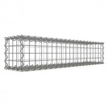 Gabion Rectangulaire 100x20x20 cm 4 faces fil 4 mm maille 5x5 cm