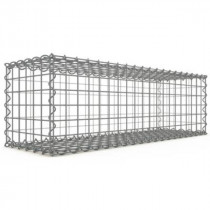 Gabion 100x30x30 cm fil 4 mm maille 5x5 cm 5 faces sans 1 côté