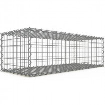 Gabion 100x30x40 cm fil 4 mm maille 5x5 cm 5 faces sans dessous