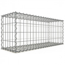 Gabion 100x40x30 cm fil 4 mm maille 5x10 cm 5 faces sans dessous