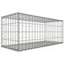 Gabion 100x40x40cm fil 4mm maille 5x10 et 10x10cm 5 faces sans dessous