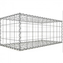 Gabion 100x40x50 cm fil 4 mm maille 10x10 cm 5 faces sans 1 côté