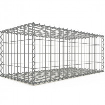 Gabion Rectangulaire 100x40x50 cm 4 faces fil 4 mm maille 5x10 cm