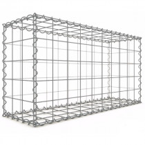 Gabion Rectangulaire 100x50x30 cm 4 faces fil 4 mm maille 10x10 cm