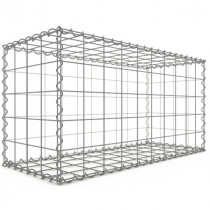 Gabion Rectangulaire 100x50x40 cm 4 faces fil 4 mm maille 10x10 cm