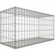 Gabion 100x50x40 cm fil 4 mm maille 5x10 cm 5 faces sans 1 côté