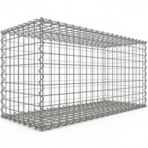 Gabion Rectangulaire 100x50x40 cm 4 faces fil 4 mm maille 5x5 cm