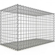 Gabion 100x60x50 cm fil 4mm maille 5x5 cm 5 faces sans 1 côté