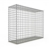 Gabion 100x80x30 cm fil 4mm maille 5x5 cm 5 faces sans 1 côté