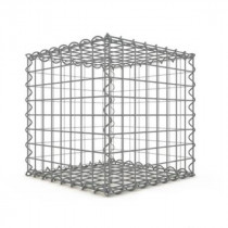 Gabion Cubique 40x40x40 cm fil 4mm maille 5x5 cm 5 faces sans dessous