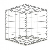 Gabion Cubique 50x50x50 cm 4 faces fil 4 mm maille 10x10 cm