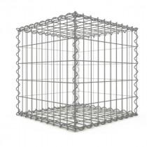 Gabion Cubique 50x50x50 cm 4 faces fil 4 mm maille 5x10 et 10x10 cm