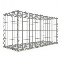 Gabion 80x40x30 cm fil 4 mm maille 5x10 cm 5 faces sans dessous