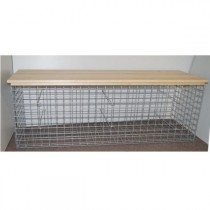 Banc en gabion - 92 x 42 x 32 cm