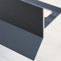 Profilé Goutte d'eau Aluminium Noir Mat pour Carrelage 21 mm x 2,5 m