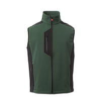 Gilet Softshell sans Manches Payper Cork Vert Forêt/Noir
