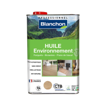 Huile Parquet Environnement Biosourcé Blanchon Bois brut, 5L