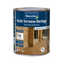 Huile Terrasse Bardage Tous Bois Blanchon Mat Bois naturel, 1L