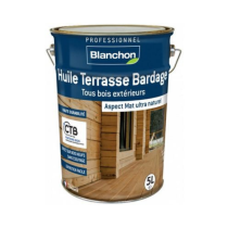 Huile Terrasse Bardage Tous Bois Blanchon Mat Bois naturel, 5L