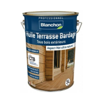 Huile Terrasse Bardage Tous Bois Blanchon Mat Chêne moyen, 5L