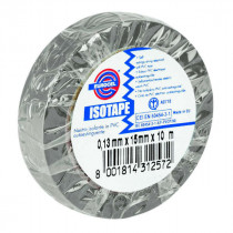 Ruban Adhésif PVC Isolant élec Gris 15 mm x 10 m Eurocel ISOTAPE