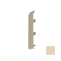 Jonction pour Lame de Bardage MEP Isocel Veiné Bois Ambre Clair x10